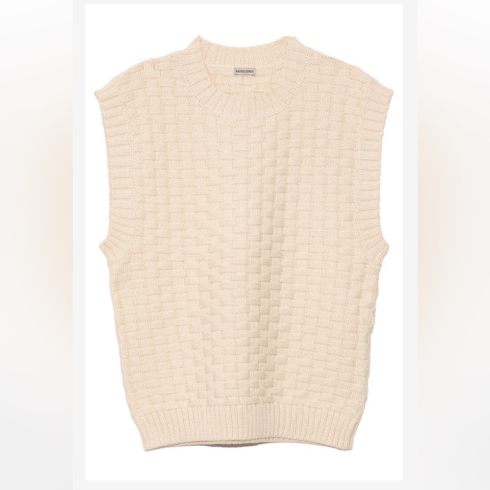 RACHEL COMEY
Datura Knit Sleeveless Top Ecru Size Medium